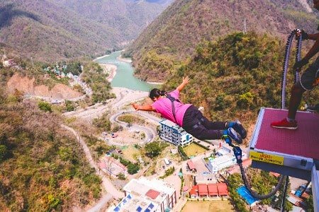 india height bungy in rishikesh